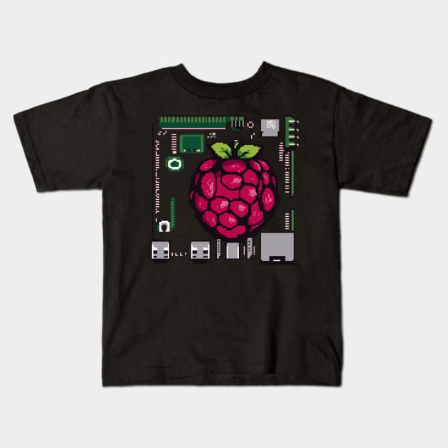 Raspberry Kids T-Shirt by sansan